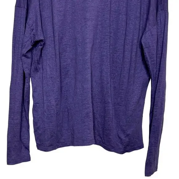 Eileen Fisher Purple 100% Linen Shirt Size S Long Sleeves - Picture 8 of 8